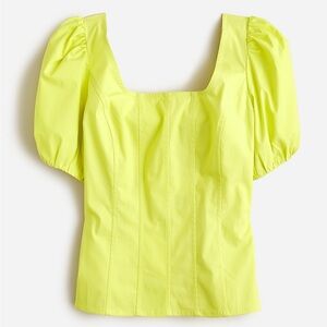 J. Crew puff sleeve Blouse Size 16